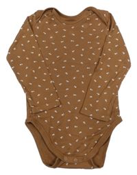 Hnědé kytičkované body C&A