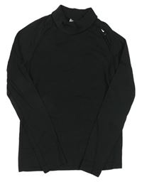 Čierne funkčné športové tričko Wed'ze