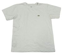 Biele tričko s logom LACOSTE
