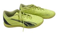 Limetkovo-černé vzorované koženkové sálovky PUMA vel. 36