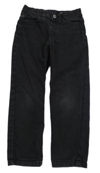 Čiernošedé slim fit teplákové rifle H&M