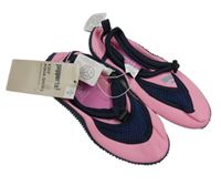 Nové - růžovo-tmavomodré neoprenové boty do vody Pepperts! vel. 34