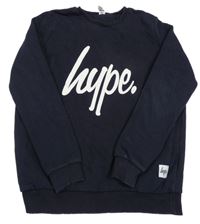 Černá mikina s logem hype.