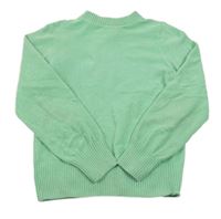 Zelený melírovaný žinylkový sveter YIGGA