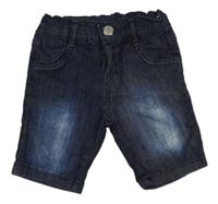 Tmavomodré riflové kraťasy