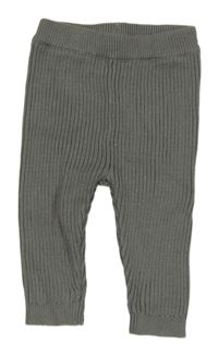 Šedé žebrované kamaše George