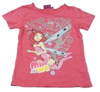 Tmavoružové tričko s Mia and Me TV MANIA