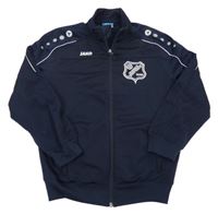 Tmavomodrá prepínaci futbalová mikina so znakom JAKO