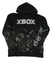 Čierna mikina s X-BOX a kapucňou