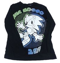 Černé triko se Sonicem H&M