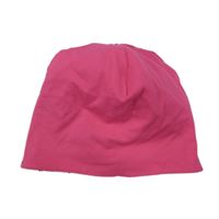 Tmavoružová bavlnená obojstranná čapica