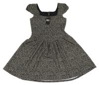 Nové - Hnědo-černé šaty s leopardím vzorem New Look