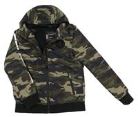 Army šusťáková jarní bunda s kapucí Chapter Young