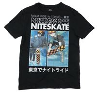 Čierne tričko s klukem C&A