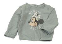 Zelenkavé vzorované triko s Minnie C&A