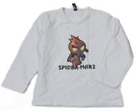 Bílé mikinotriko so Spidermanem