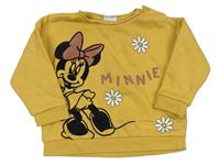 Horčicová mikina s Minnie Disney