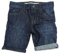 Tmavomodré rifľové kraťasy Denim Co.