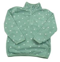 Zelená vzorovaná fleecová mikina Topolino