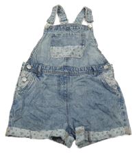 Svetlomodré rifľové na traké kraťasy Next