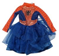 Kostým - Modro-červené šaty s pavoukem a tylovou sukní - Spiderman George