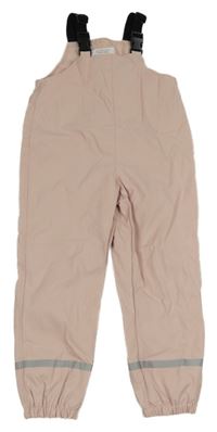 Světlerůžové nepromokavé podšité laclové kalhoty Primark