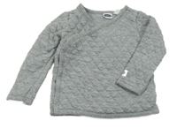 Sivá prešívaná zavinovací mikina Lily & Dan