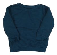 Petrolejová rebrovaná mikina Primark