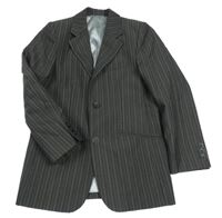 Šedé pruhované společenské sako M&S