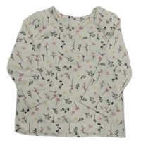 Bílé květované triko Topomini