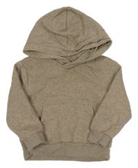 Hnedá melírovaná mikina s kapucňou H&M