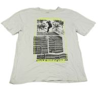 Biele tričko s potlačou Yigga