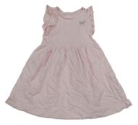 Svetloružové šaty s motýlkom H&M