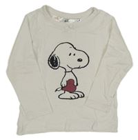 Bílé triko se Snoopym H&M