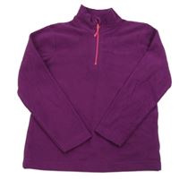 Fialová fleecová funkčná mikina Mountain Warehouse