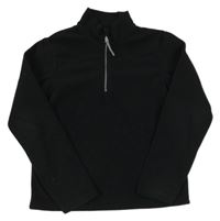 Čierna fleecová funkčná mikina Mountain Warehouse