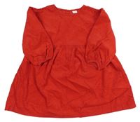 Červené manšestrové šaty Next