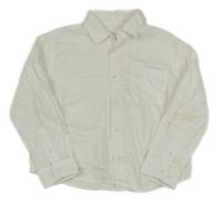 Bílá lněná košile 