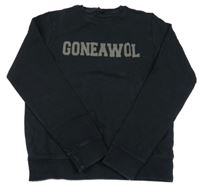 Černá mikina s nápisem Next