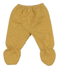 Medové vzorované teplákové polodupky