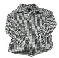 Černo-bílá kostkovaná košile H&M