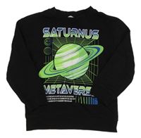 Čierna mikina s planetou H&M