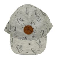 Světlešedá kšiltovka s diny Dopodopo