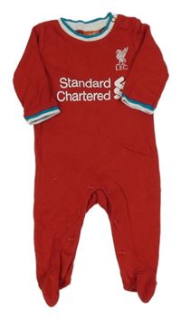 Červený overal s nápisy - L.F.C