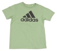 Světlezelené tričko s logem Adidas