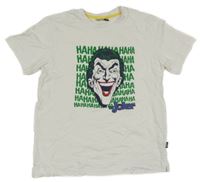 Bílé tričko nápisy a klaunem - Joker 