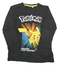 Antracitové tričko s Pikachu C&A