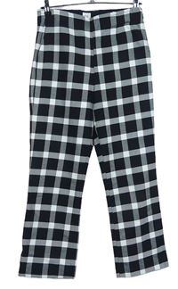 Dámske čierno-biele kockované flare crop nohavice GAP