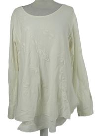 Dámská smetanová květovaná tunika Sheego 