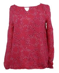 Dámska fuchsiová vzorovaná blúzka S. Oliver